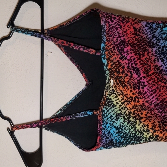PINK rainbow animal print bodysuit - Picture 6 of 11